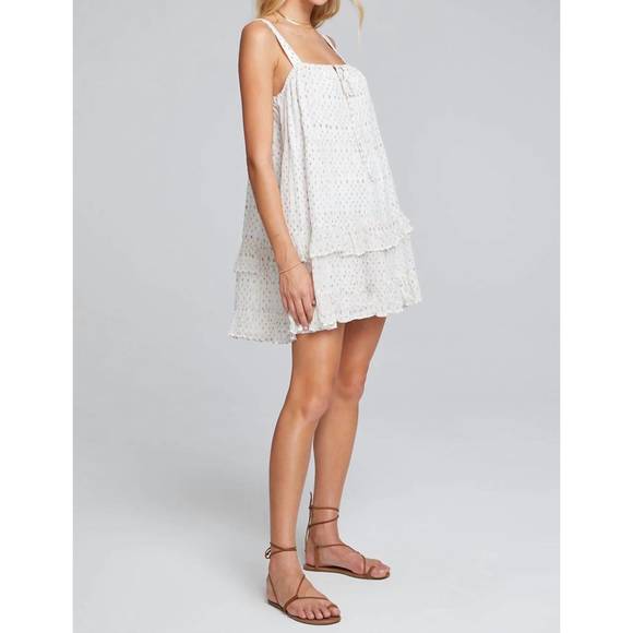 NEW SALTWATER LUXE clarice mini dress in ivory - Picture 2 of 3